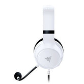 Razer Kaira Wireless Gaming Headset for Xbox, featuring a HyperClear Cardioid Microphone, EQ and Xbox Pairing Button, in White.
